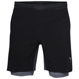 Mens Swift 2-In-1 Shorts (Black/Charcoal)