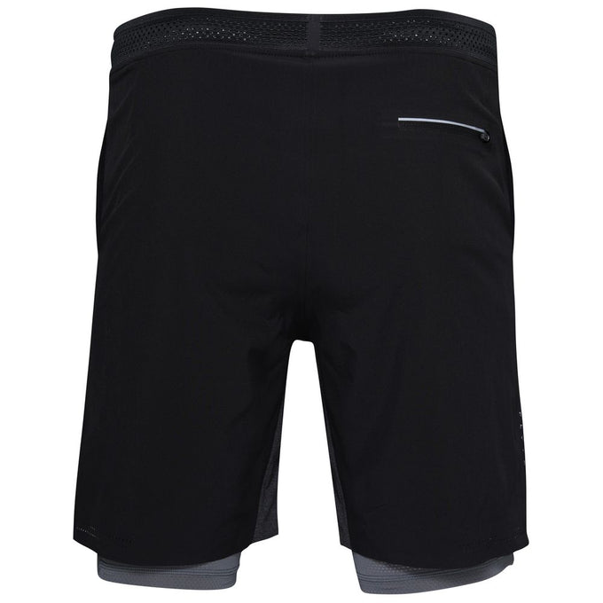 Mens Swift 2-In-1 Shorts (Black/Charcoal) #contain