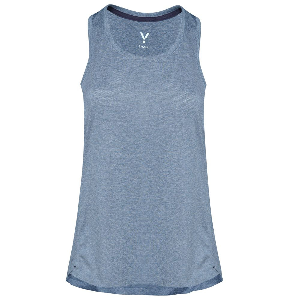 Womens Stellar Tech Singlet (Dusk Blue) #contain