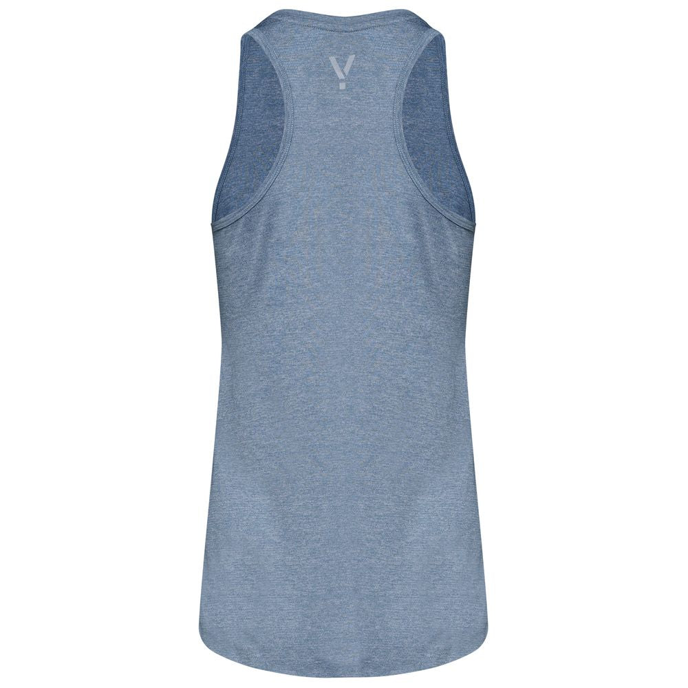 Womens Stellar Tech Singlet (Dusk Blue) #contain