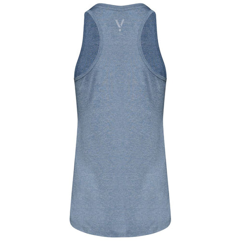 Womens Stellar Tech Singlet (Dusk Blue) #contain