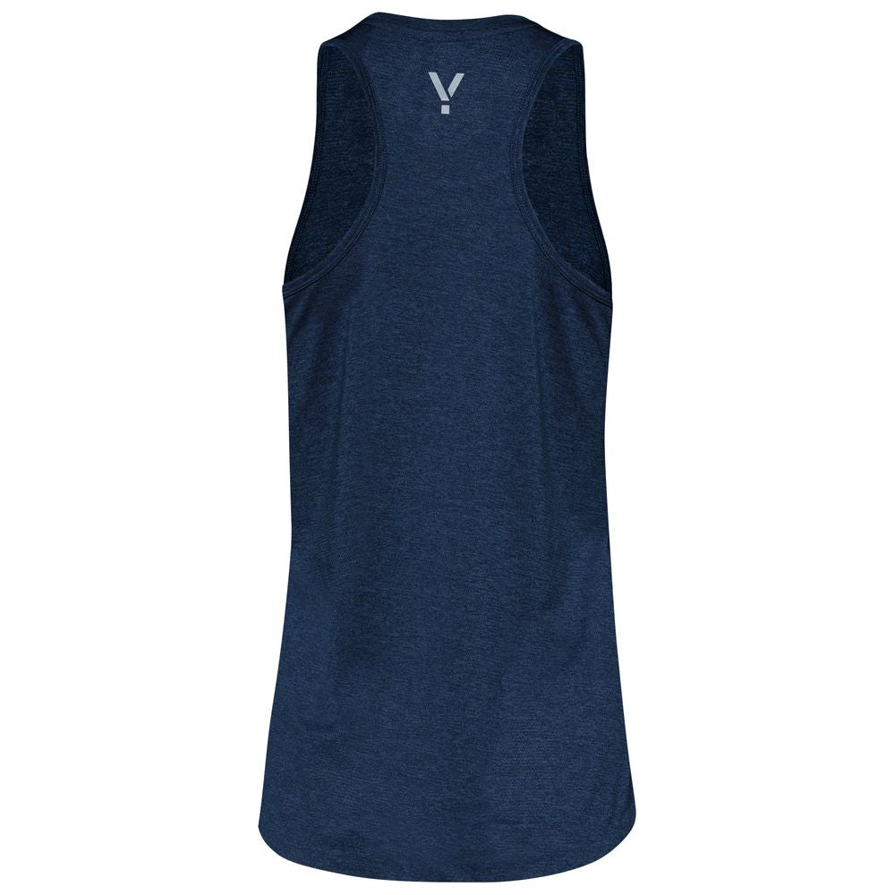 Womens Stellar Tech Singlet (Navy) #contain