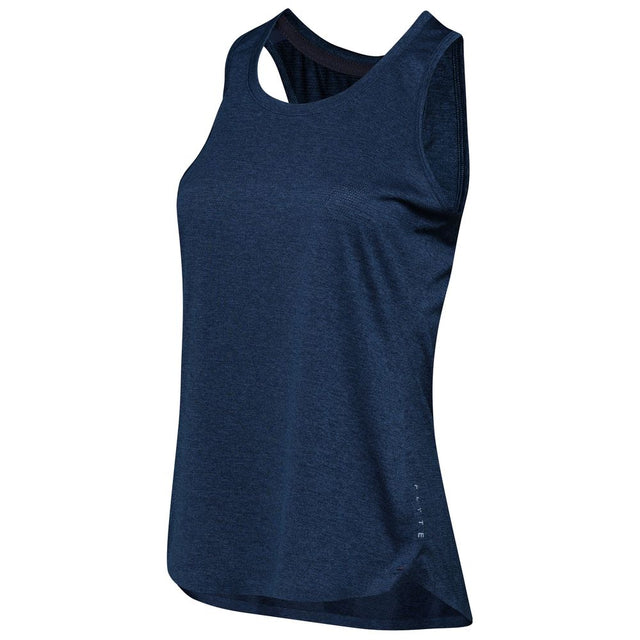 Womens Stellar Tech Singlet (Navy) #contain