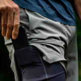 Mens Swift 2-In-1 Shorts (Charcoal/Graphite)