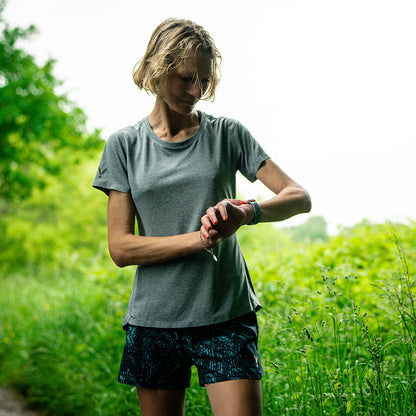 Womens Volta Tech Tee (Dusk Blue)