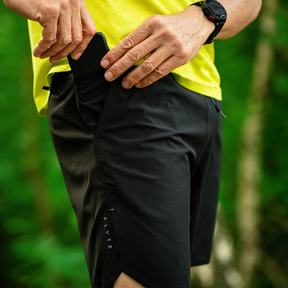 Mens Saker No-Liner Shorts (Black)