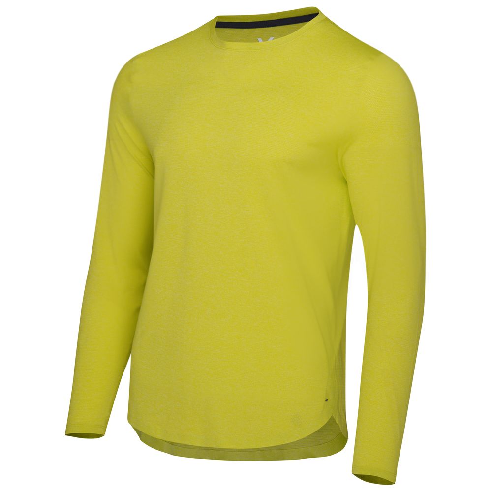 Mens Astral Long Sleeve Tech T-Shirt (Citron) #contain