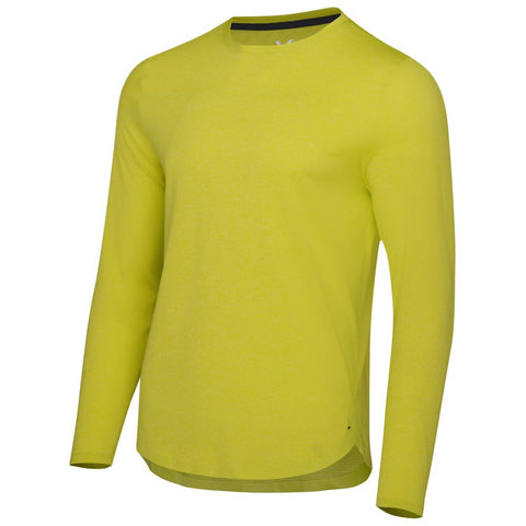 Mens Astral Long Sleeve Tech T-Shirt (Citron) #contain