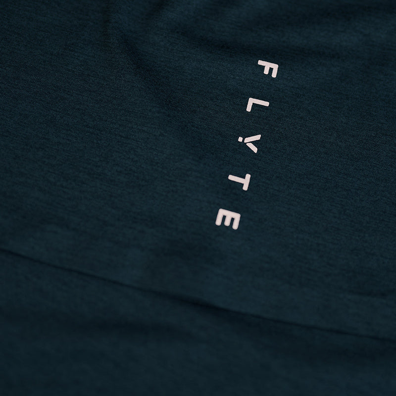 Mens Astral Long Sleeve Tech T-Shirt (Petrol) | Flyte
