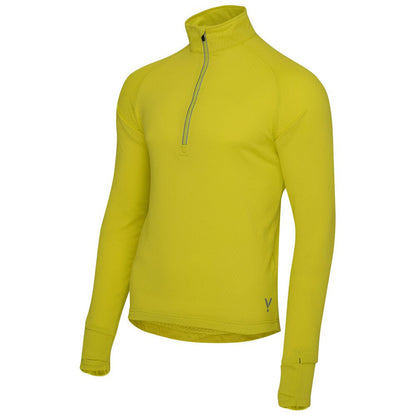 Mens Zephyr Zip Grid Fleece (Citron) | Flyte