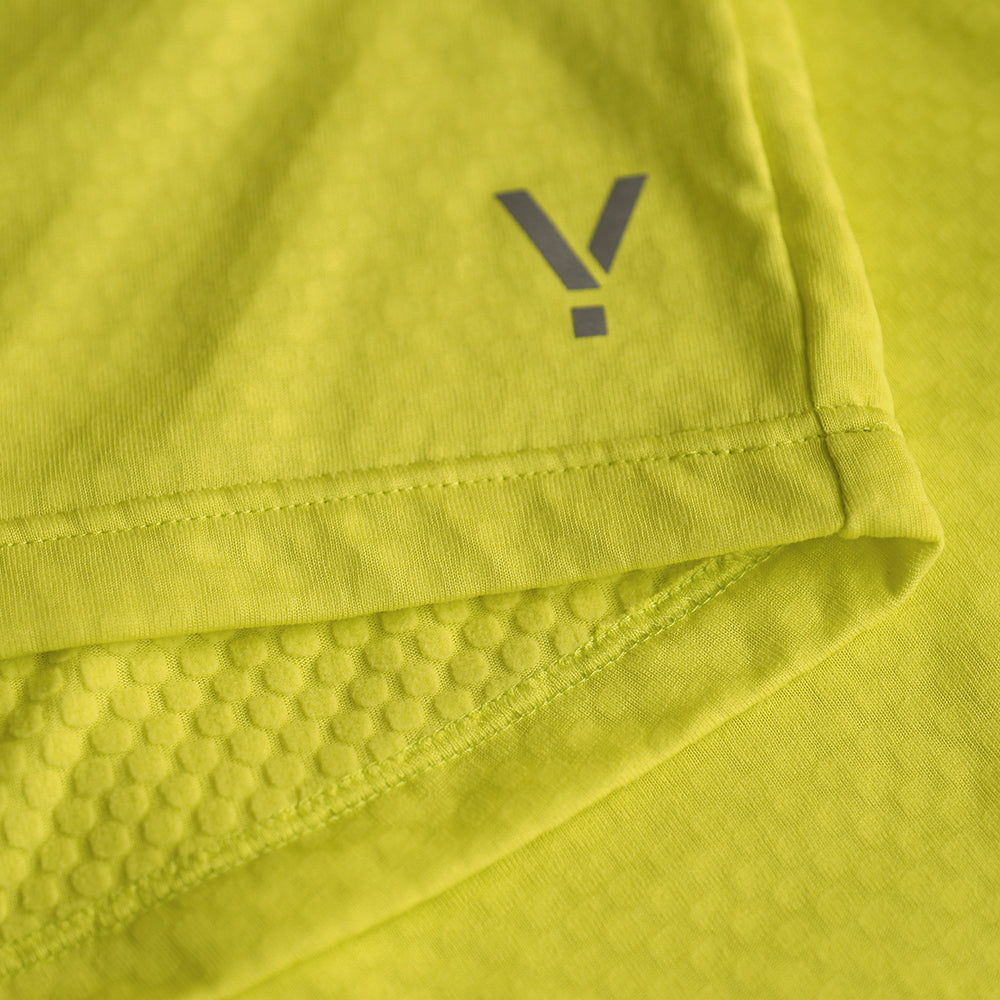 Mens Zephyr Zip Grid Fleece (Citron) | Flyte