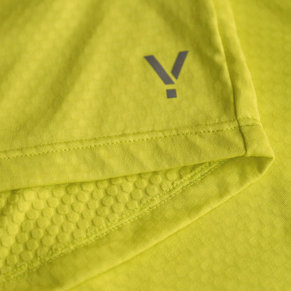 Mens Zephyr Zip Grid Fleece (Citron) | Flyte