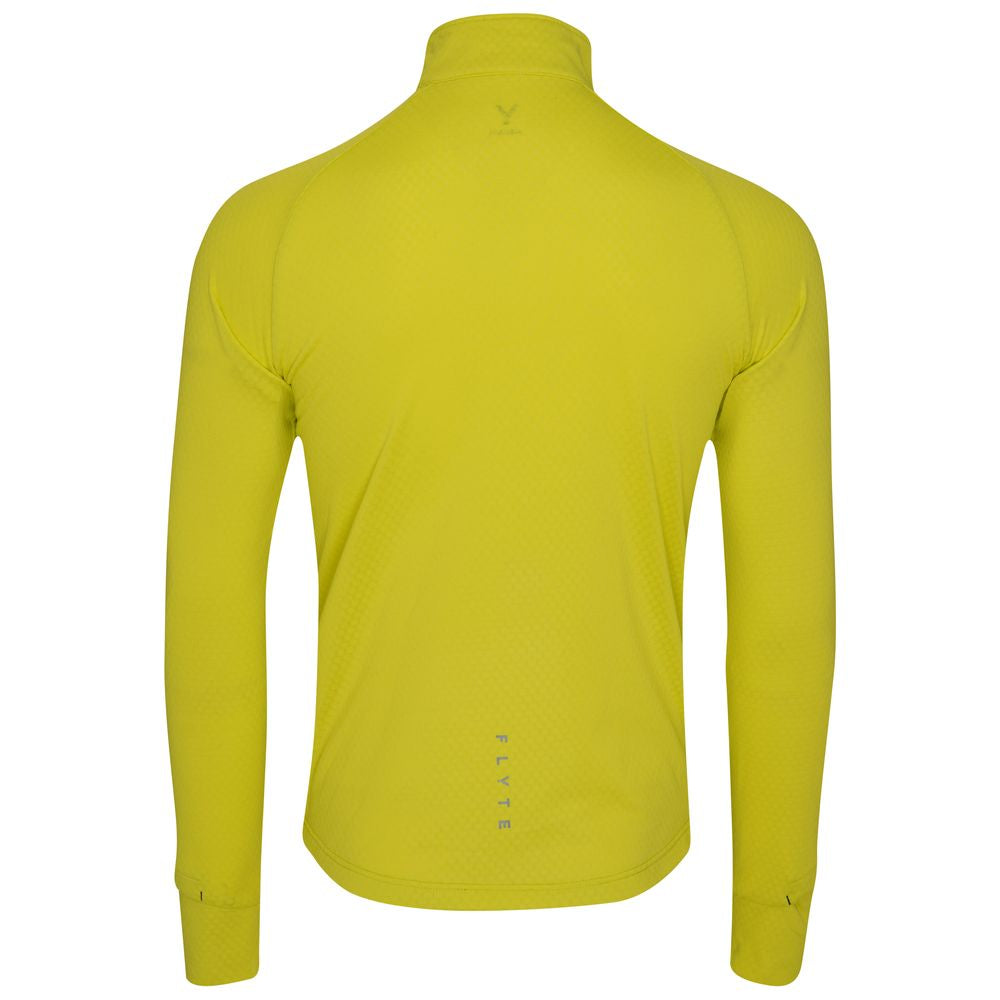 Mens Zephyr Zip Grid Fleece (Citron) | Flyte