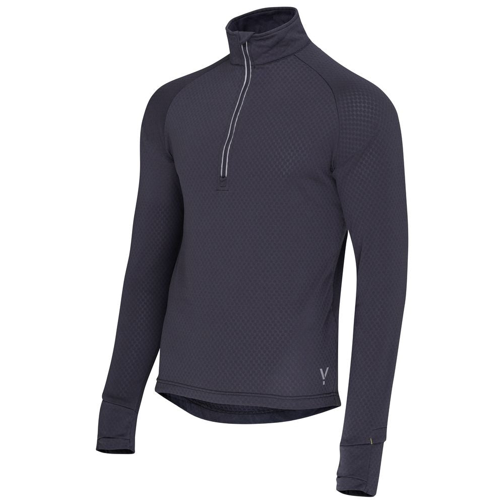 Mens Zephyr Zip Grid Fleece (Graphite) #contain