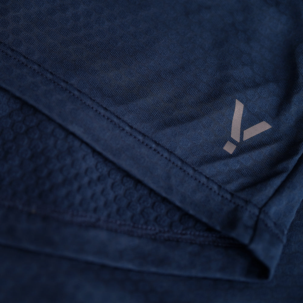 Mens Zephyr Zip Grid Fleece (Navy) | Flyte