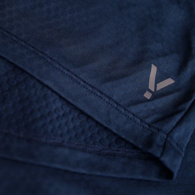 Mens Zephyr Zip Grid Fleece (Navy)