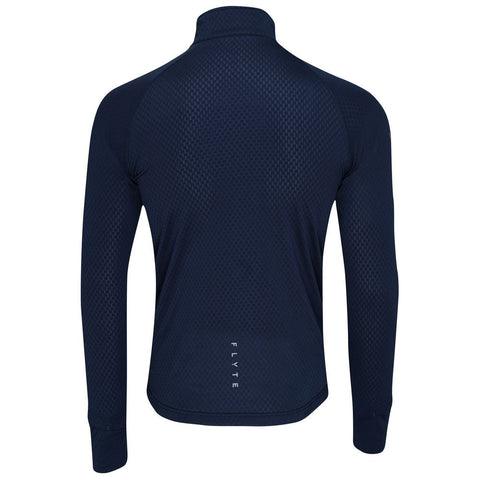 Mens Zephyr Zip Grid Fleece (Navy) #contain