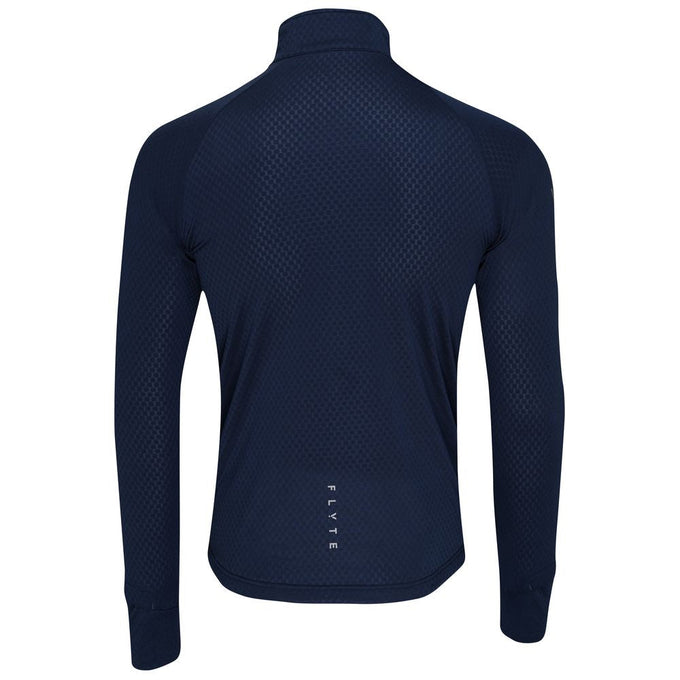 Mens Zephyr Zip Grid Fleece (Navy) #contain