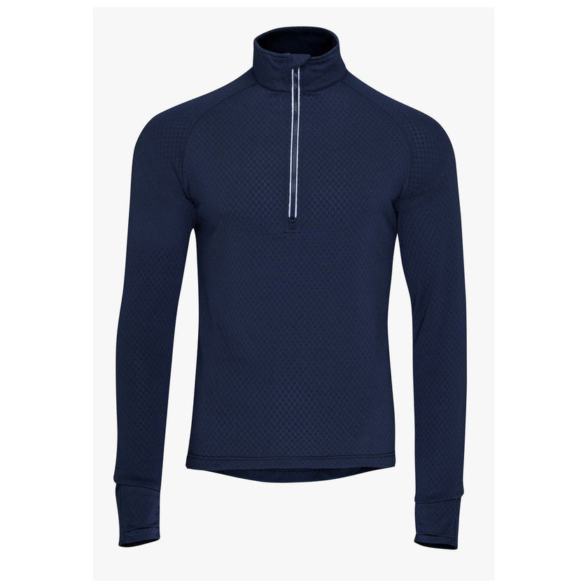 Mens Zephyr Zip Grid Fleece (Navy) #contain