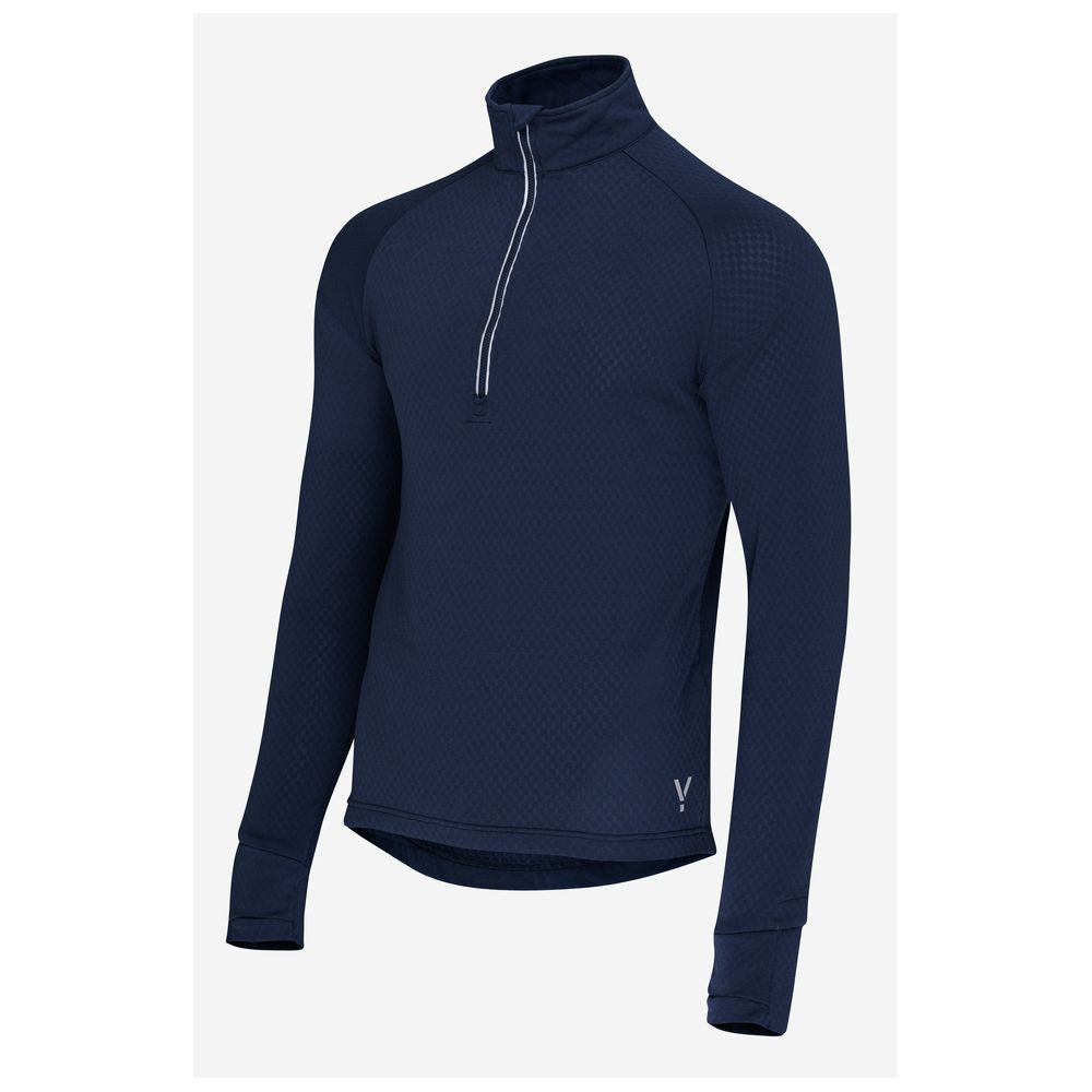 Mens Zephyr Zip Grid Fleece (Navy) #contain