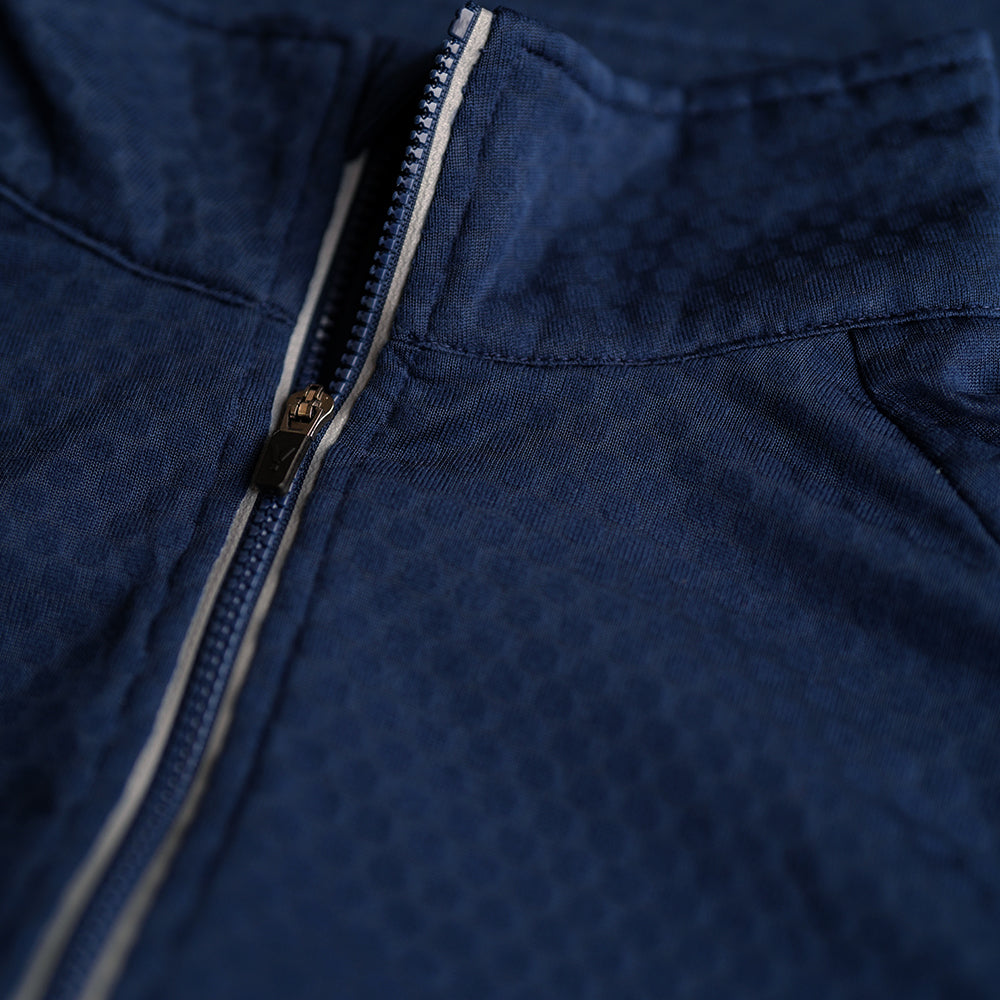 Mens Zephyr Zip Grid Fleece (Navy) | Flyte