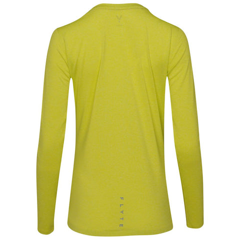 Womens Astral Long Sleeve Tech T-Shirt (Citron) #contain