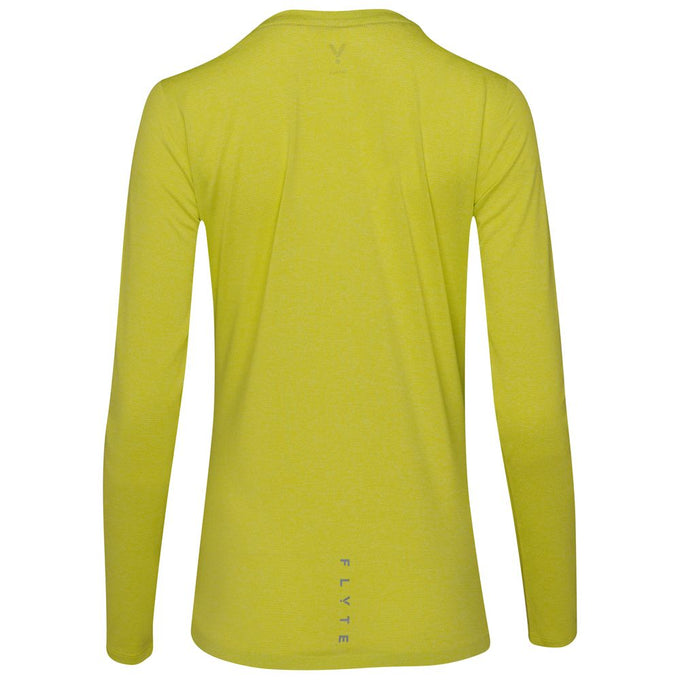 Womens Astral Long Sleeve Tech T-Shirt (Citron) #contain