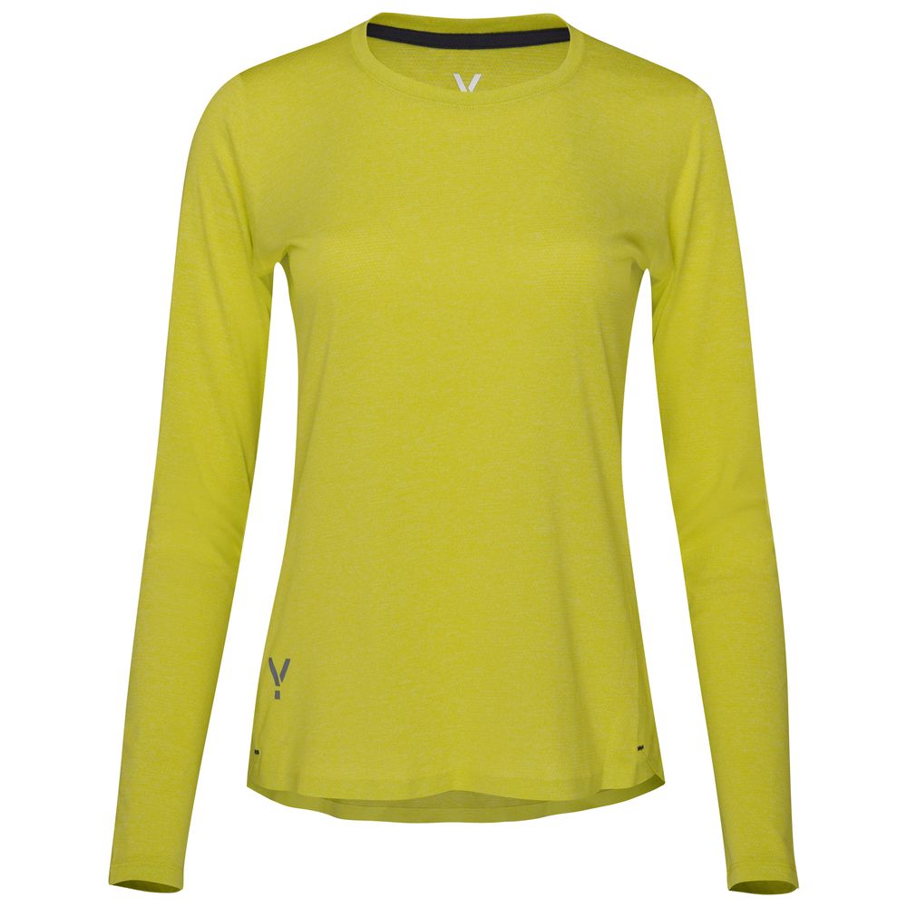 Womens Astral Long Sleeve Tech T-Shirt (Citron) #contain