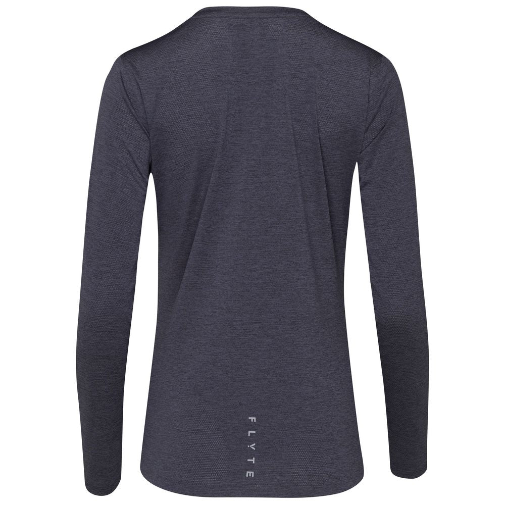 Womens Astral Long Sleeve Tech T-Shirt (Graphite) #contain