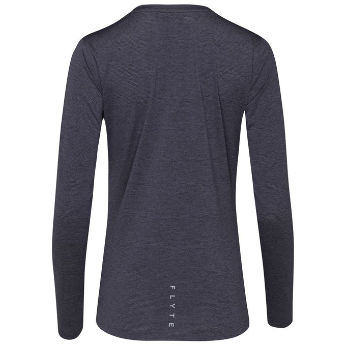 Womens Astral Long Sleeve Tech T-Shirt (Graphite) #contain