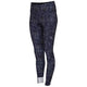 Womens Eos Reflective Tights (Graphite/Citron Print) #contain