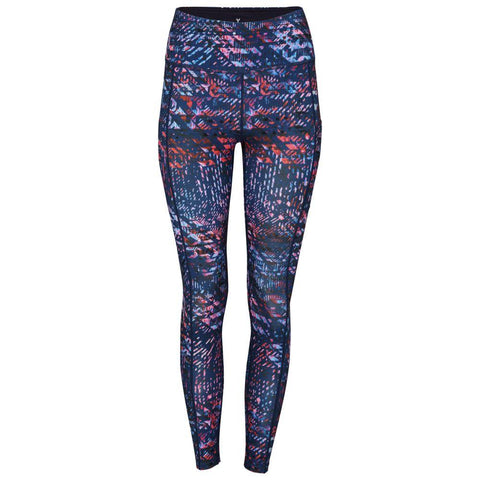 Womens Nyx Tights (Grapefruit/Navy Print) #contain