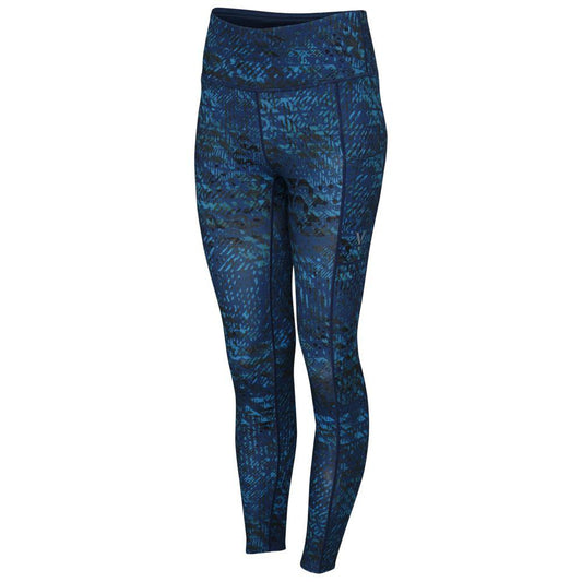 Flyte Womens Nyx Tights (Petrol/Navy Print)