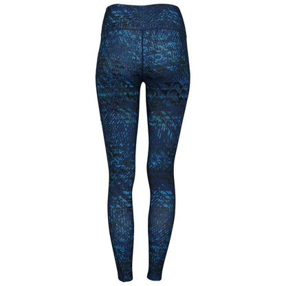 Flyte Womens Nyx Tights (Petrol/Navy Print)