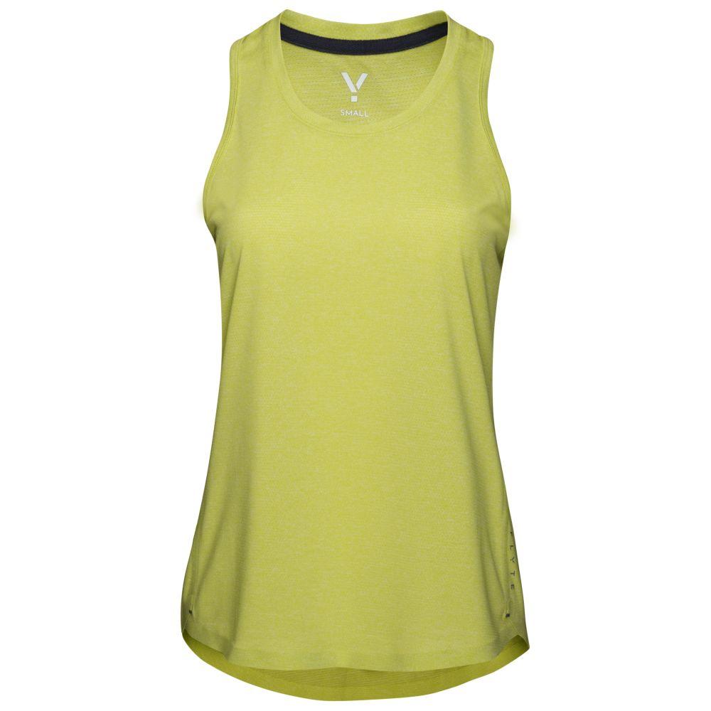 Womens Stellar Tech Singlet (Citron) #contain