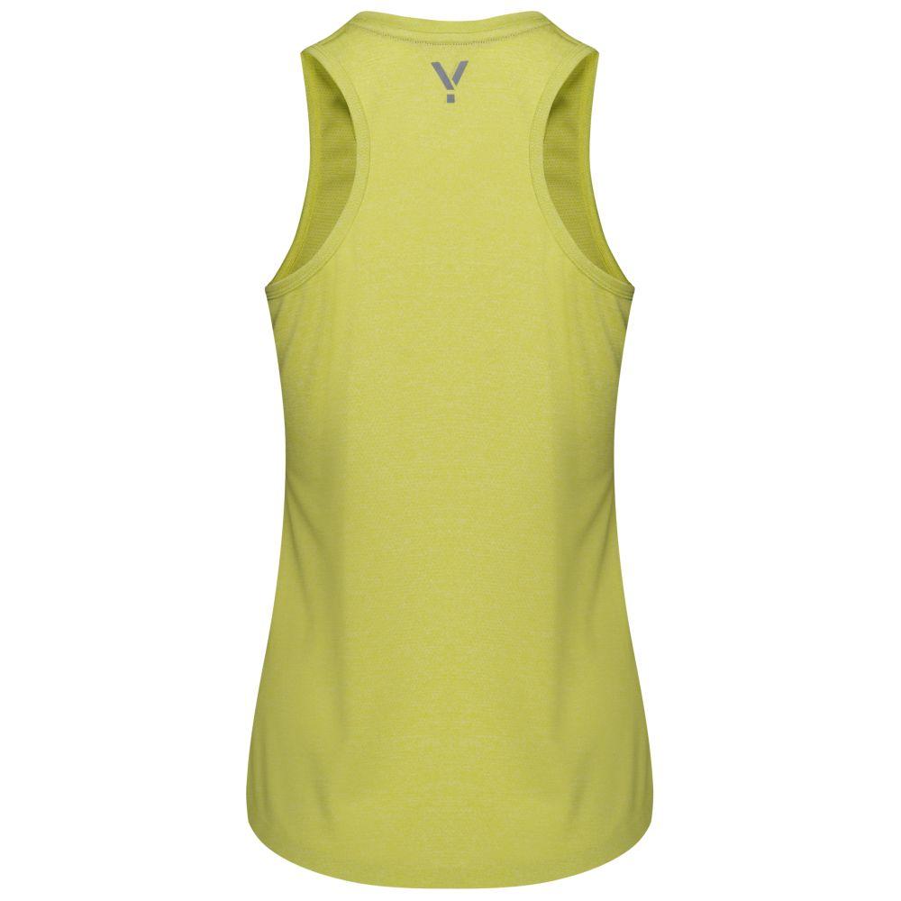 Womens Stellar Tech Singlet (Citron) #contain