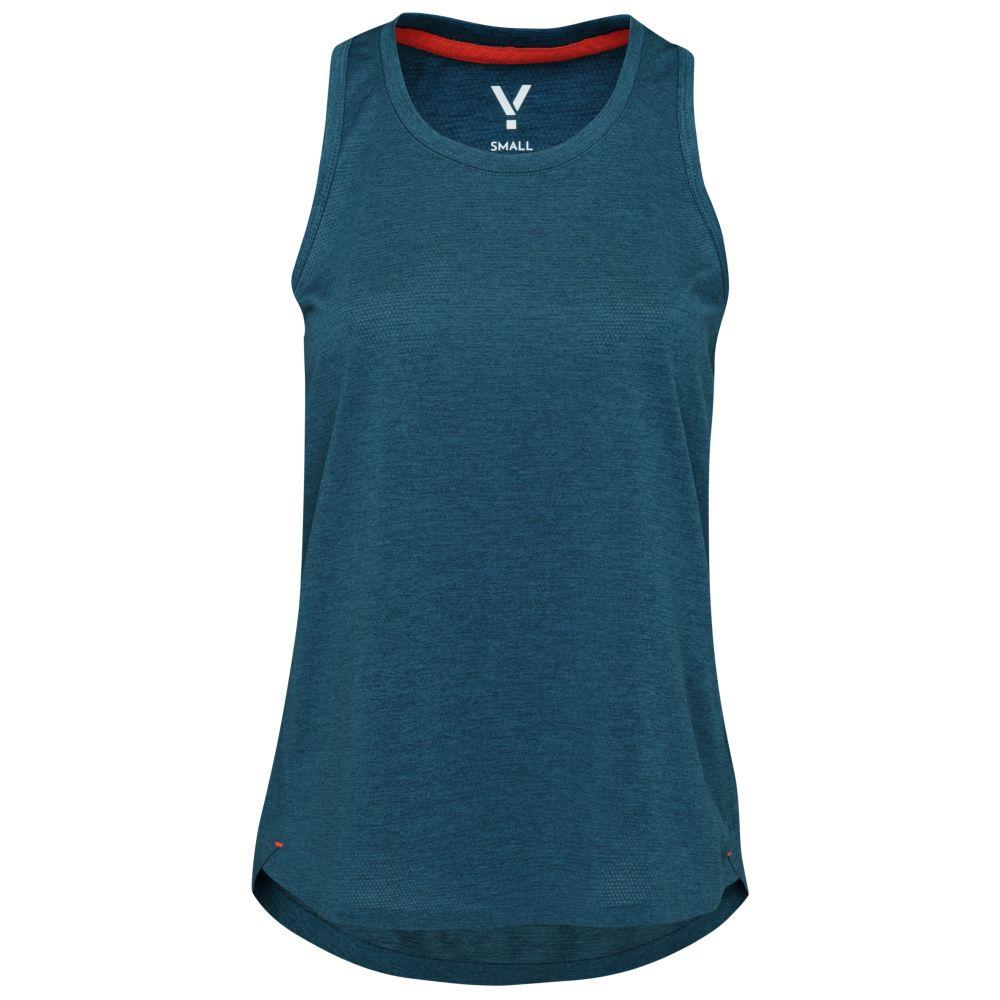 Womens Stellar Tech Singlet (Petrol) #contain