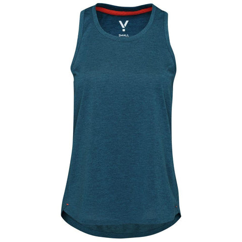 Womens Stellar Tech Singlet (Petrol) #contain