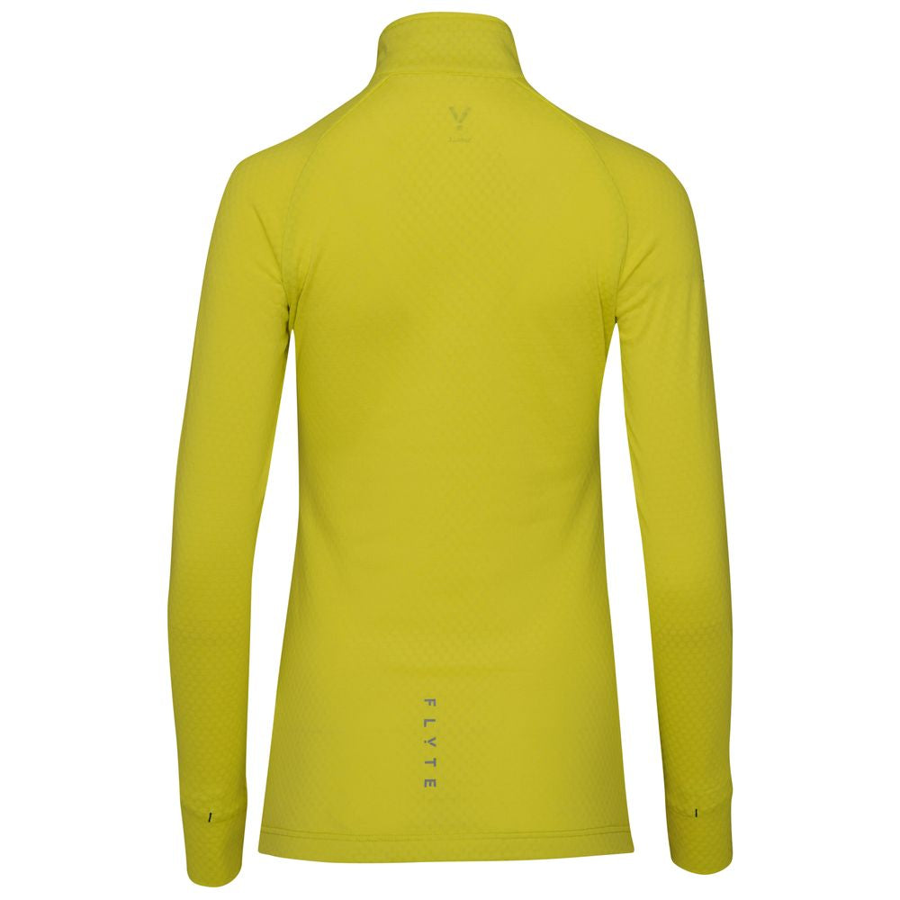 Womens Zephyr Zip Grid Fleece (Citron) #contain