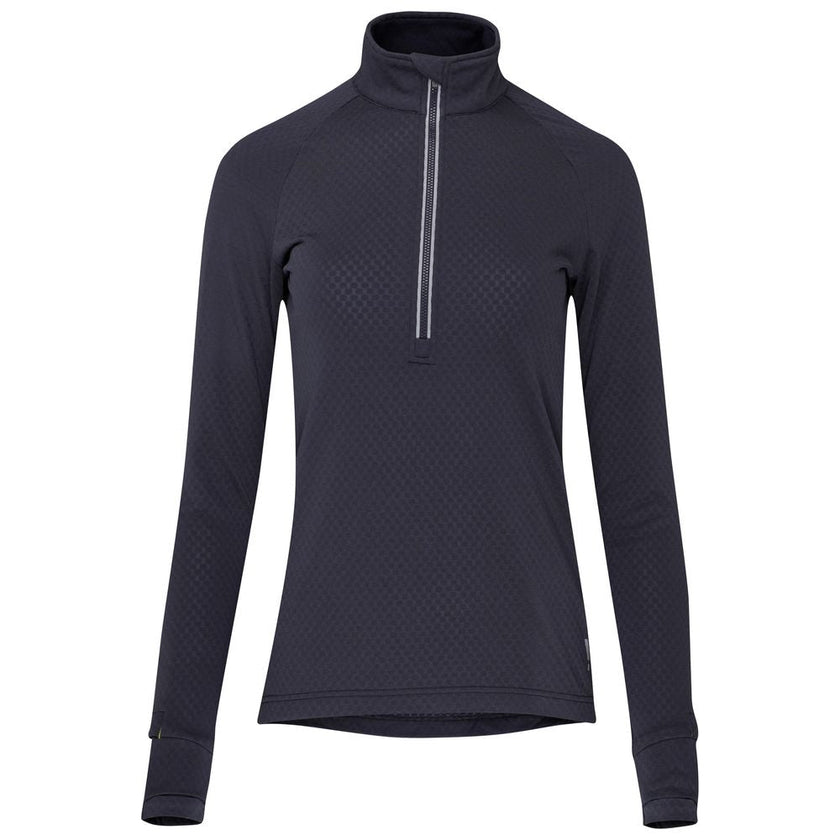 Womens Zephyr Zip Grid Fleece (Graphite) #contain
