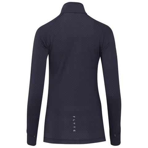 Womens Zephyr Zip Grid Fleece (Graphite) #contain