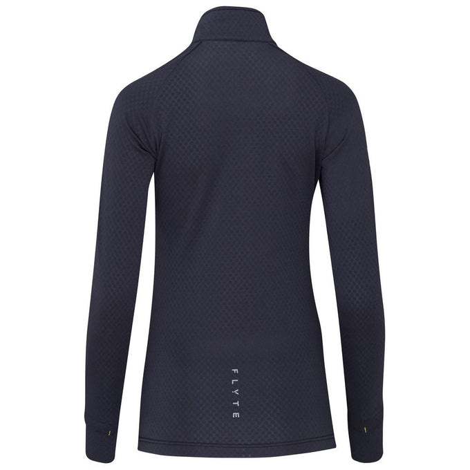 Womens Zephyr Zip Grid Fleece (Graphite) #contain