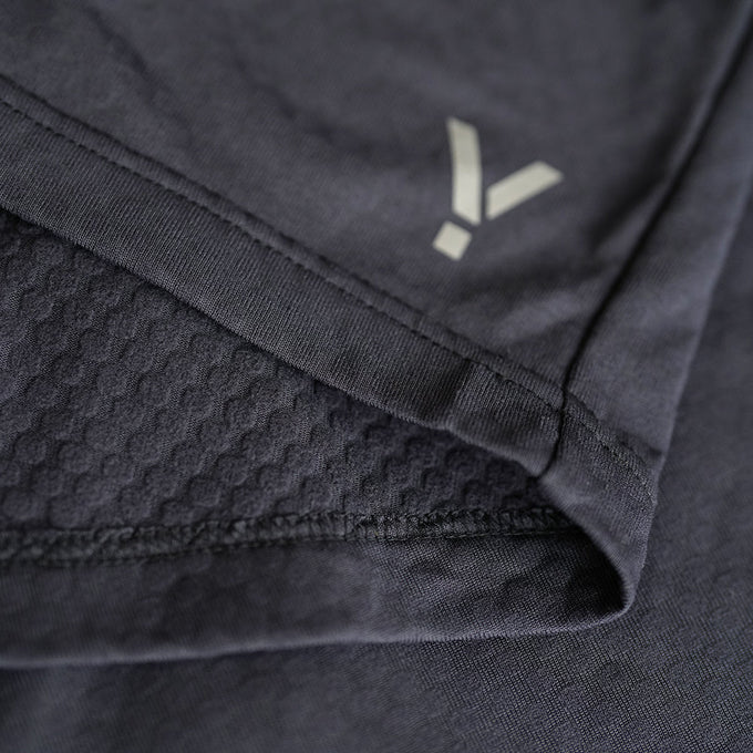 Womens Zephyr Zip Grid Fleece (Graphite)
