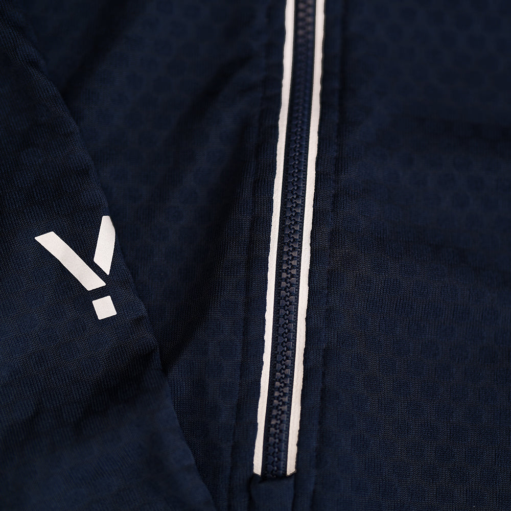 Womens Zephyr Zip Grid Fleece (Navy) | Flyte